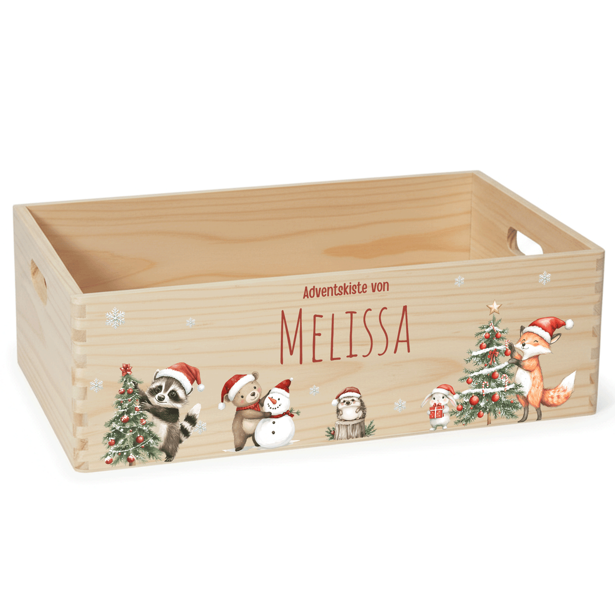 Adventskalender personalisiert zum befüllen - Waschbär & Fuchs