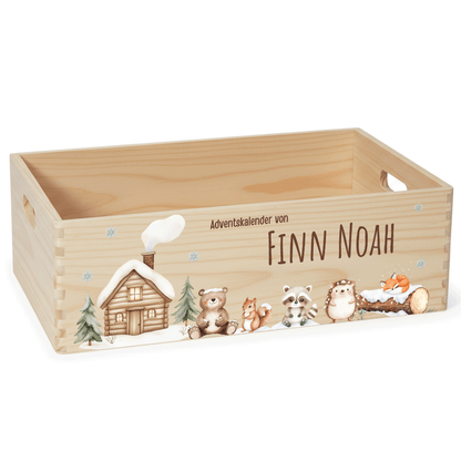 Adventskalender personalisiert zum befüllen - Boho Bärenfreunde