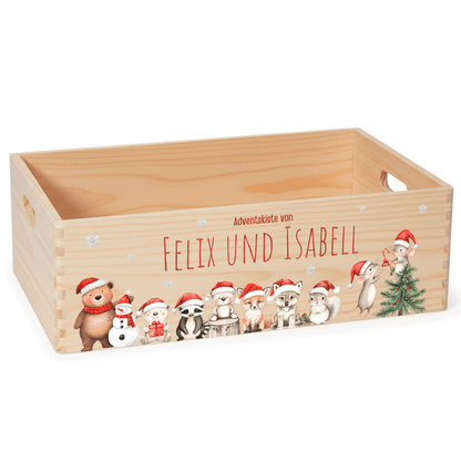 Adventskalender personalisiert zum befüllen - Christmas Friends
