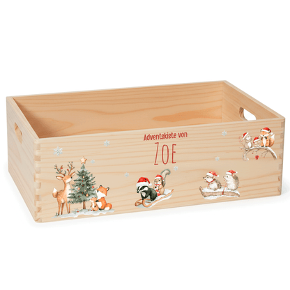 Adventskalender personalisiert zum befüllen - Waldweihnacht