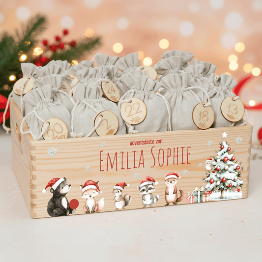 Adventskalender personalisiert zum befüllen - Besinnliche Weihnachten