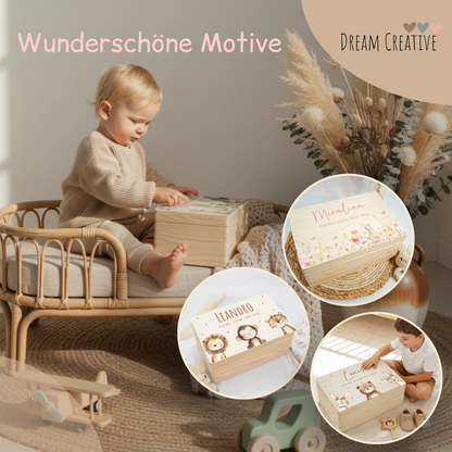 Personalized Memory Box - Baby Lion