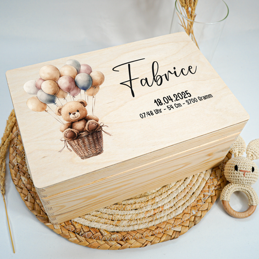Personalized Memory Box - Baby Lion
