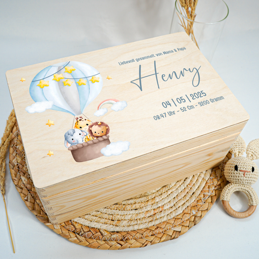 Personalized Memory Box - Baby Lion