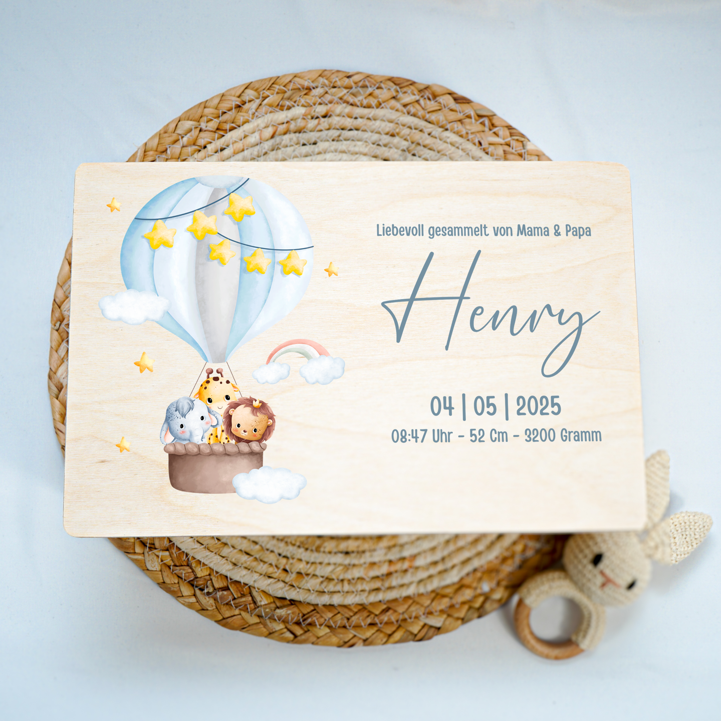 Personalized Memory Box - Baby Lion