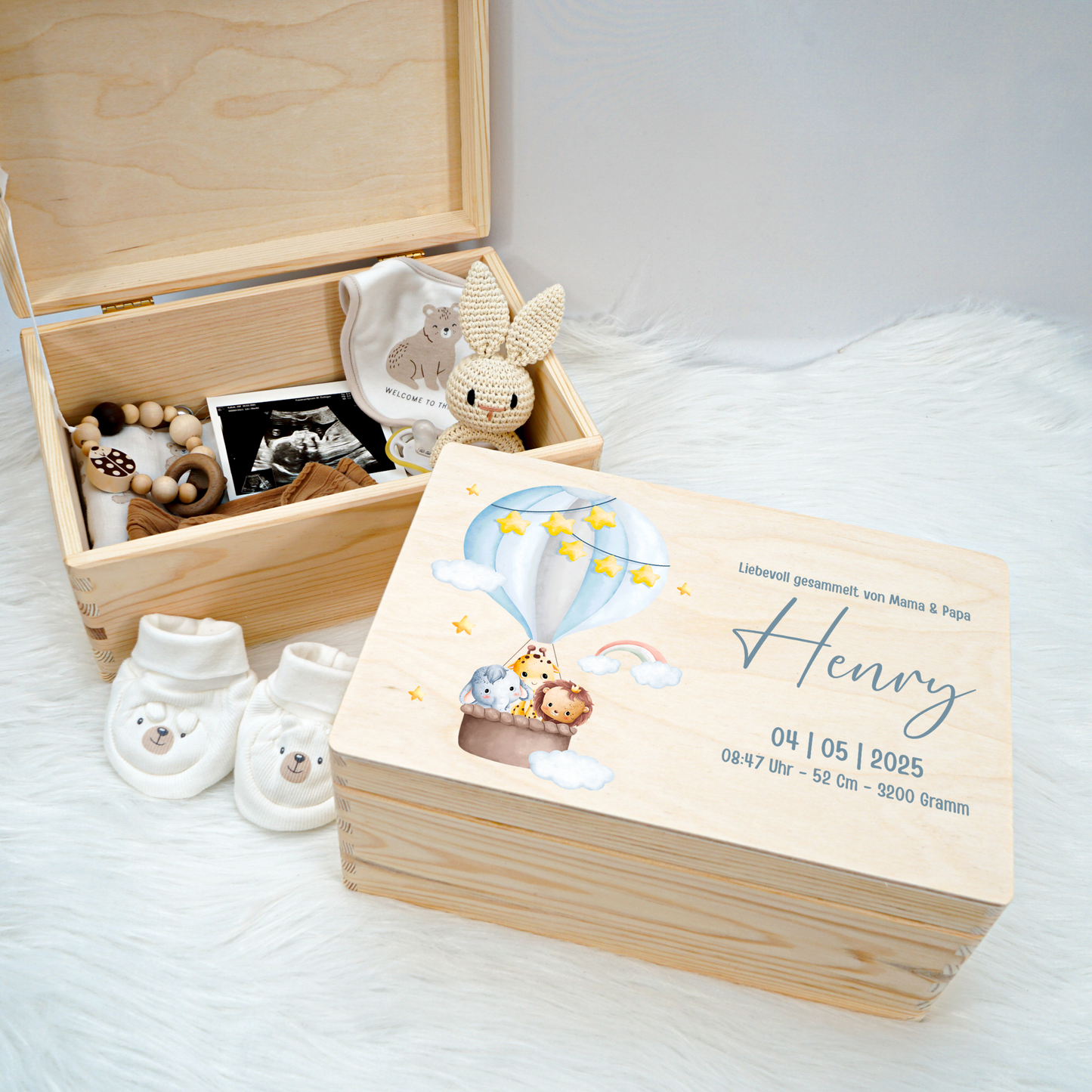 Personalized Memory Box - Baby Lion