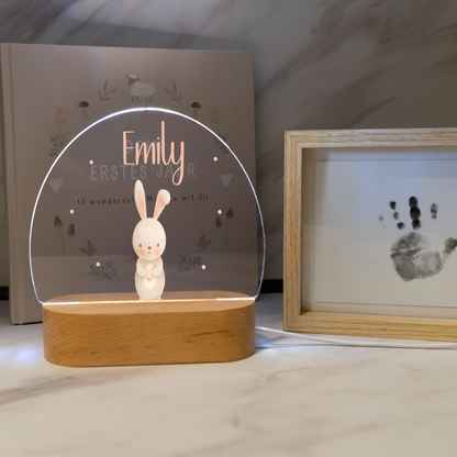 Personalisierte Nachtlampe LED - Süßer Hase