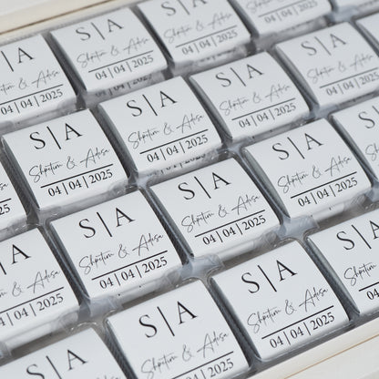 Personalized Chocolate Box - Golden Elegance