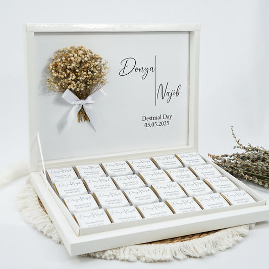 Schokobox Personalisiert - Endless Love & Schleierkraut