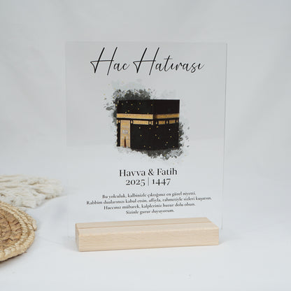 Personalisiertes Acrylglas zur Hajj