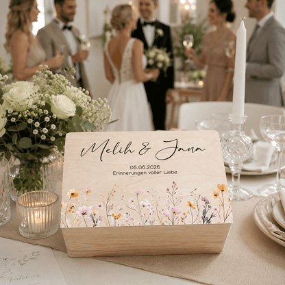 Erinnerungskiste | Standesamt, Verlobung, Hochzeit - Romantische Wildblumen