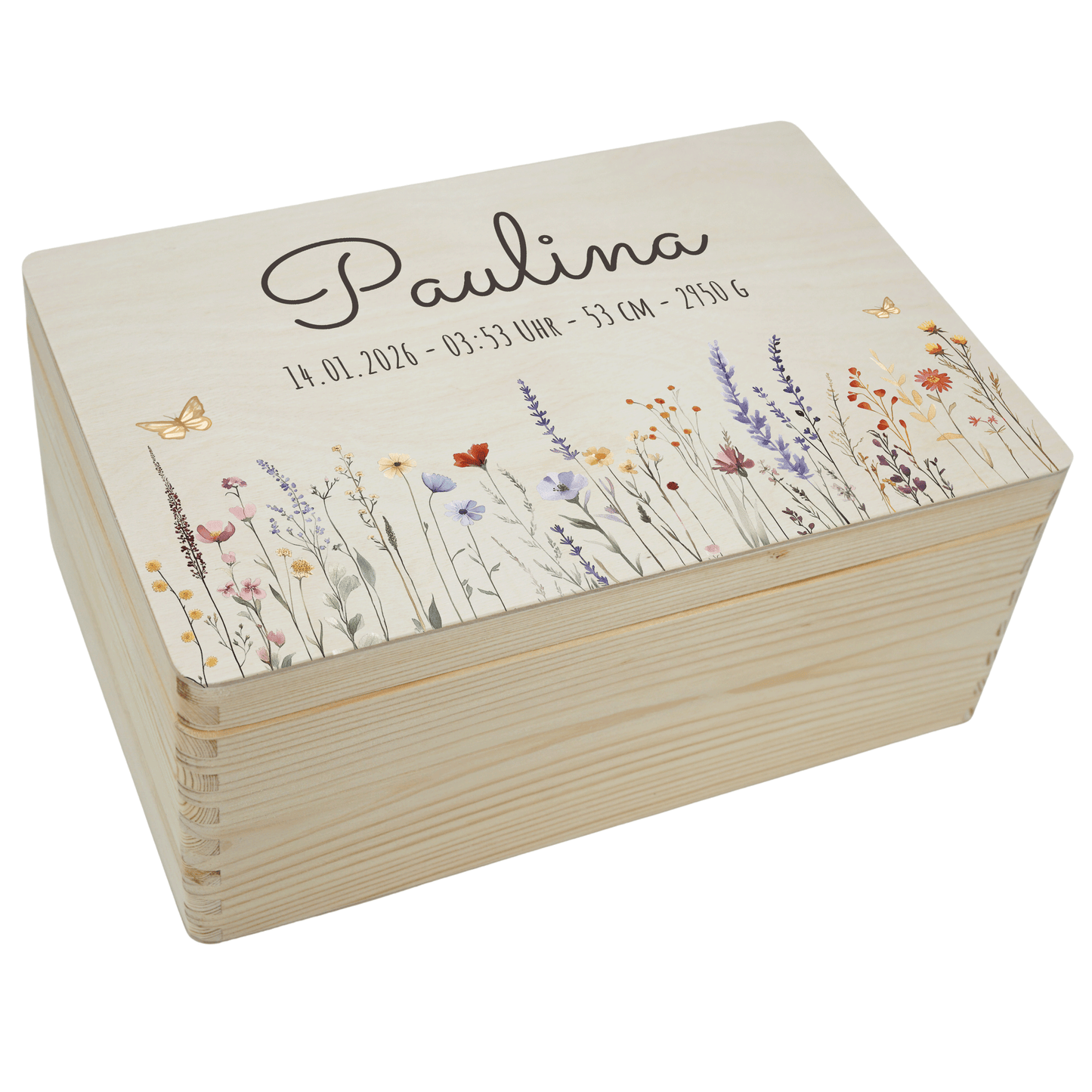 Personalisierte Erinnerungskiste - Wildflower