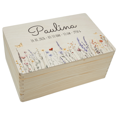 Personalisierte Erinnerungskiste - Wildflower