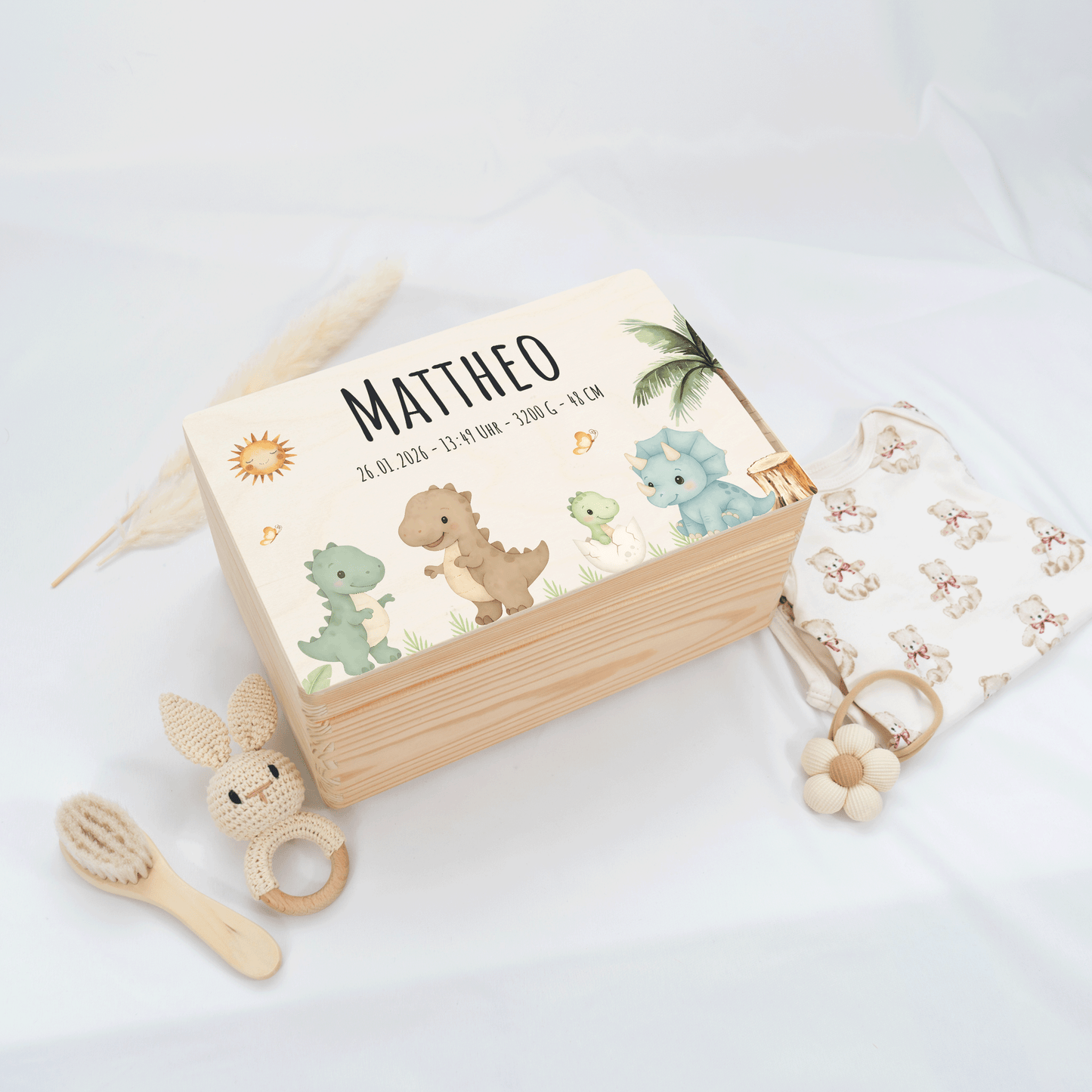 Personalisierte Erinnerungskiste - Dinofreunde 2