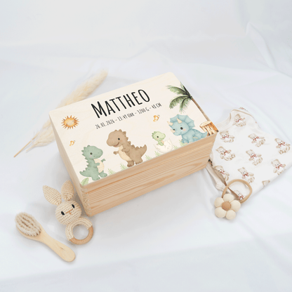 Personalisierte Erinnerungskiste - Dinofreunde 2