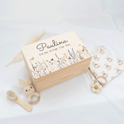 Personalisierte Erinnerungskiste - Wildflower