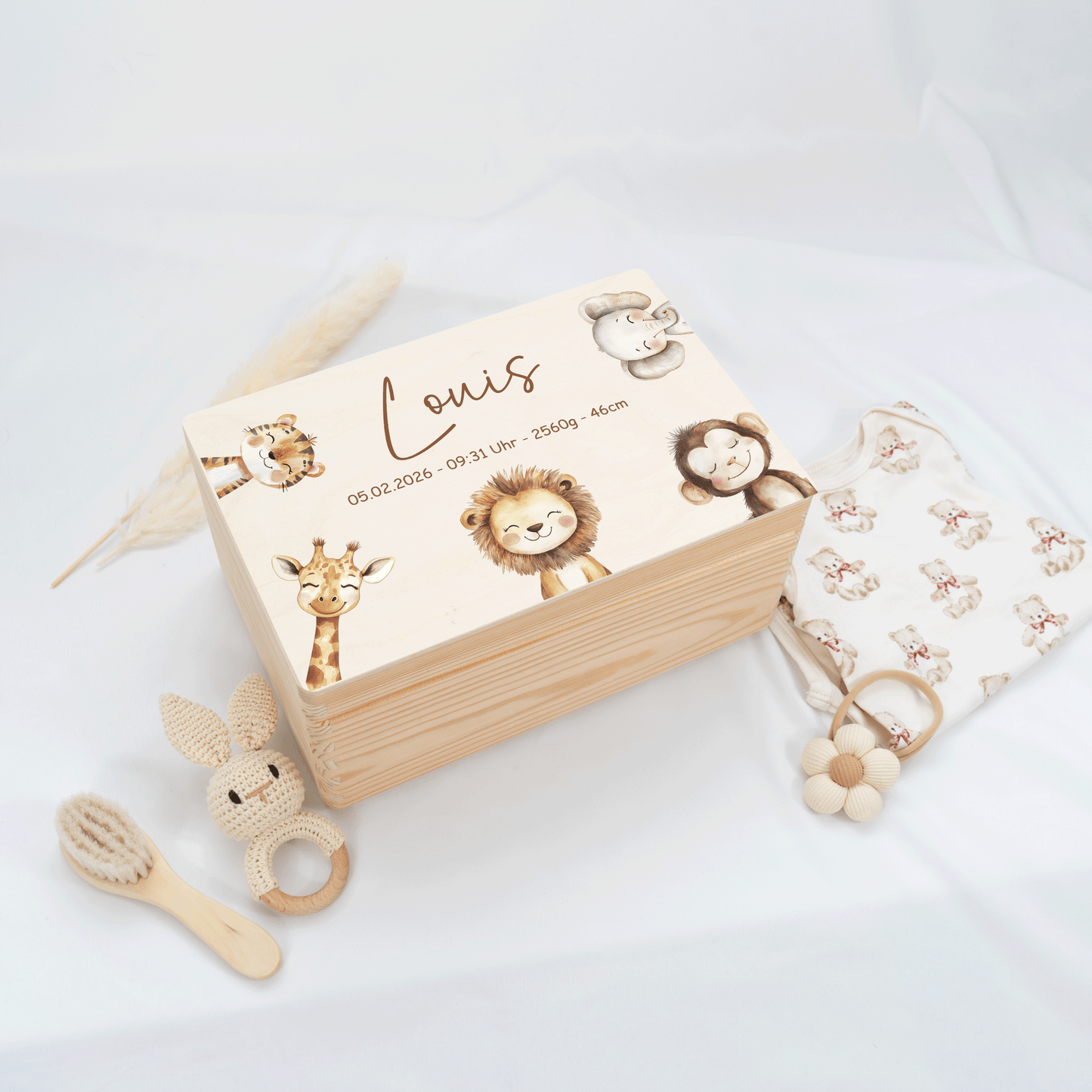 Personalisierte Erinnerungskiste - Woodland Friends
