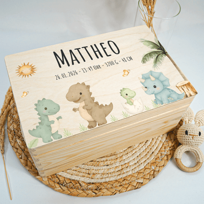 Personalisierte Erinnerungskiste - Dinofreunde 2