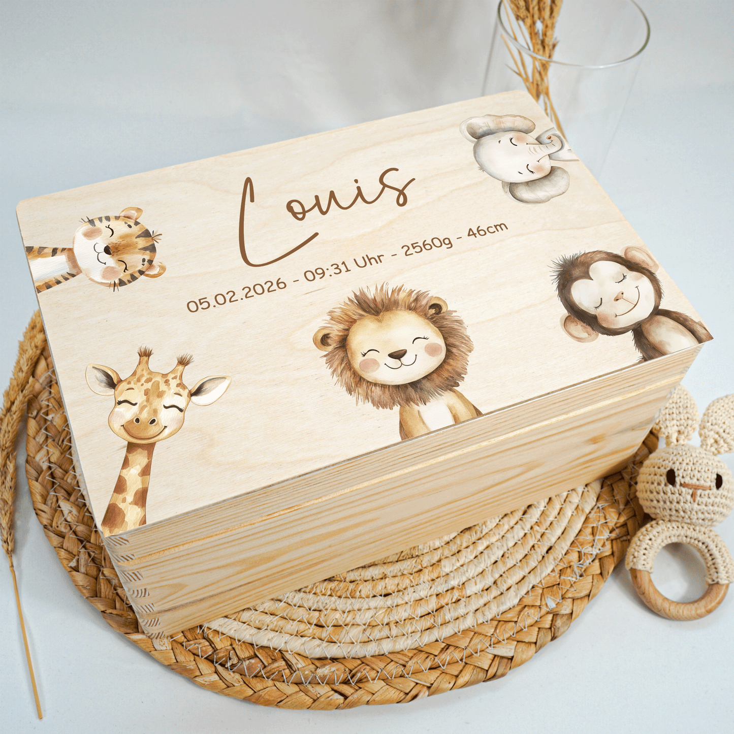Personalisierte Erinnerungskiste - Woodland Friends