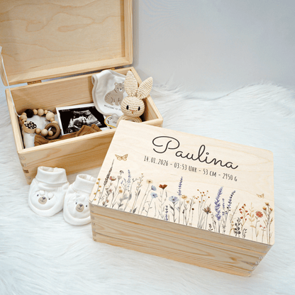 Personalisierte Erinnerungskiste - Wildflower