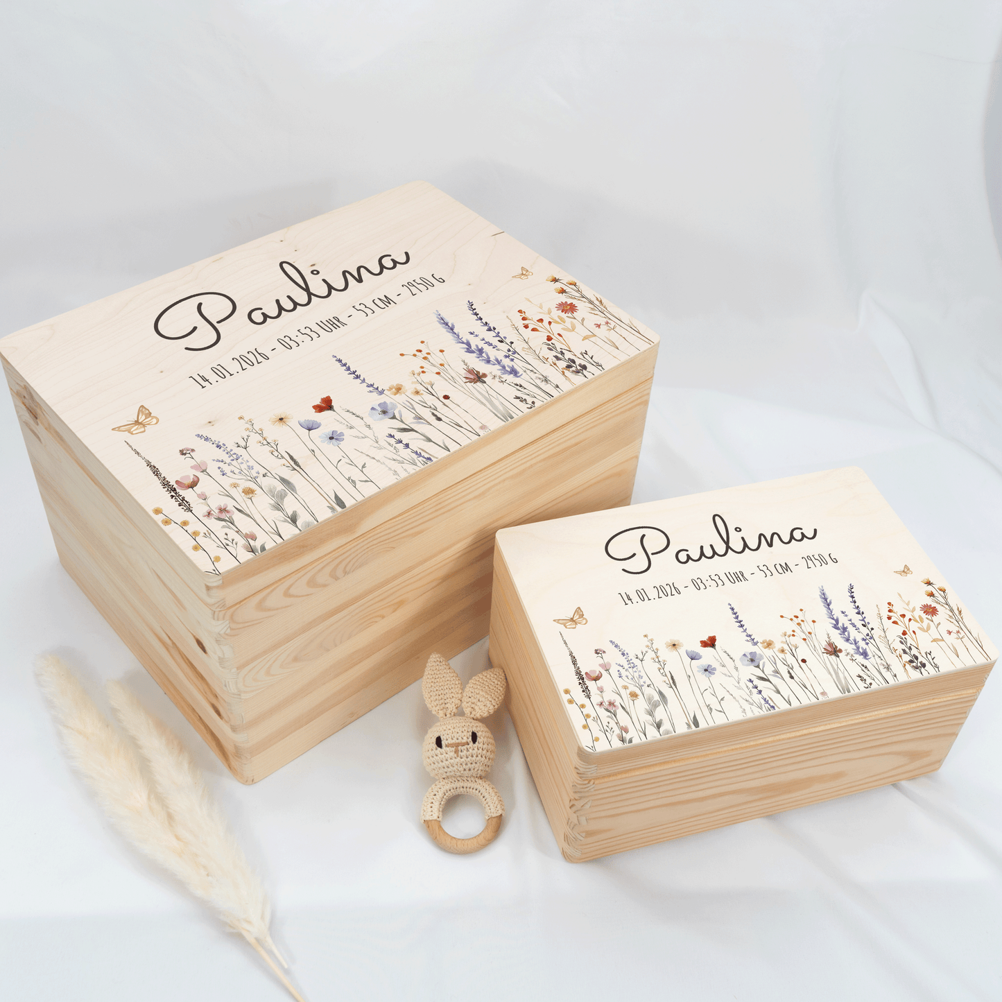 Personalisierte Erinnerungskiste - Wildflower