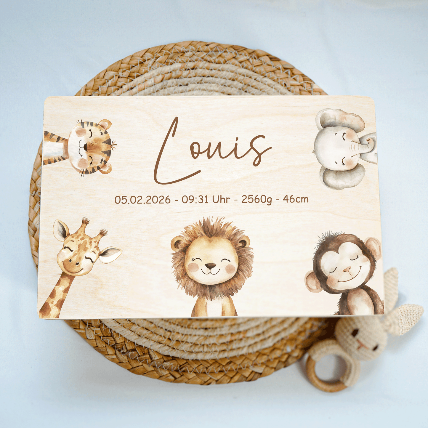 Personalisierte Erinnerungskiste - Woodland Friends