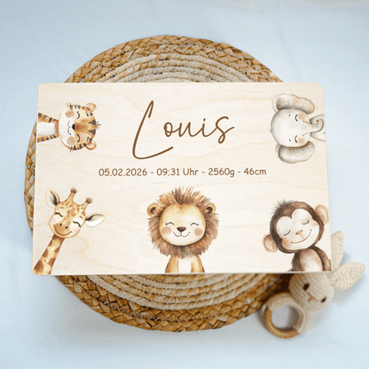 Personalisierte Erinnerungskiste - Woodland Friends