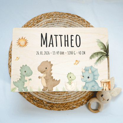 Personalisierte Erinnerungskiste - Dinofreunde 2