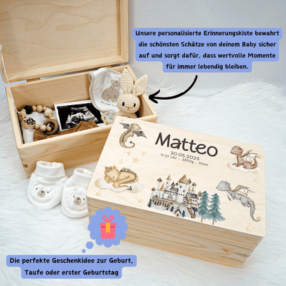 Personalized Memory Box - Baby Lion