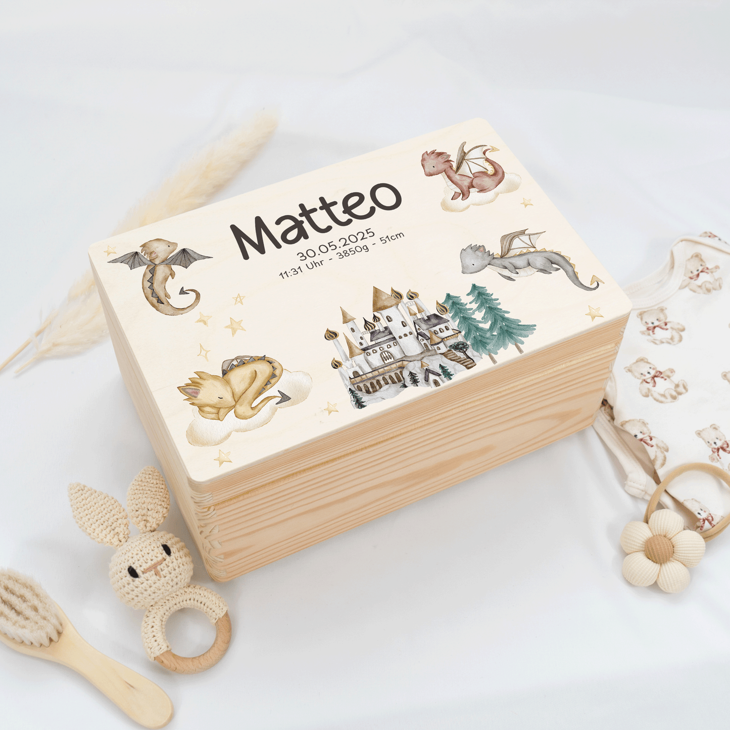 Personalized Memory Box - Baby Lion