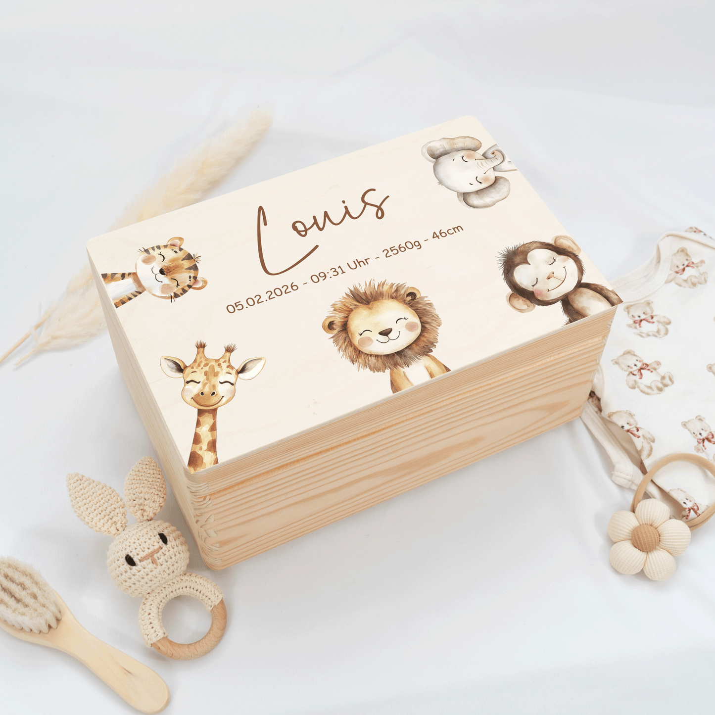 Personalisierte Erinnerungskiste - Woodland Friends