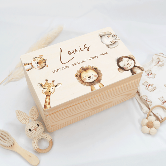 Personalisierte Erinnerungskiste - Woodland Friends