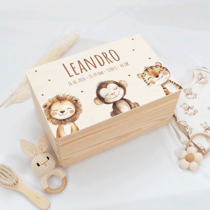 Personalisierte Erinnerungskiste - Woodland Friends