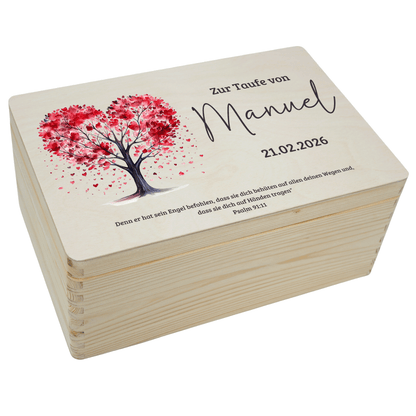 Personalisierte Erinnerungskiste - Herzensbaum