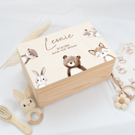 Personalized Memory Box - Baby Lion