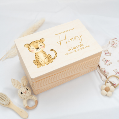 Personalized Memory Box - Baby Lion