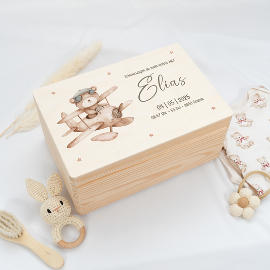 Personalized Memory Box - Baby Lion