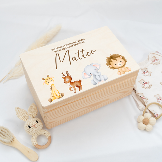 Personalized Memory Box - Baby Lion