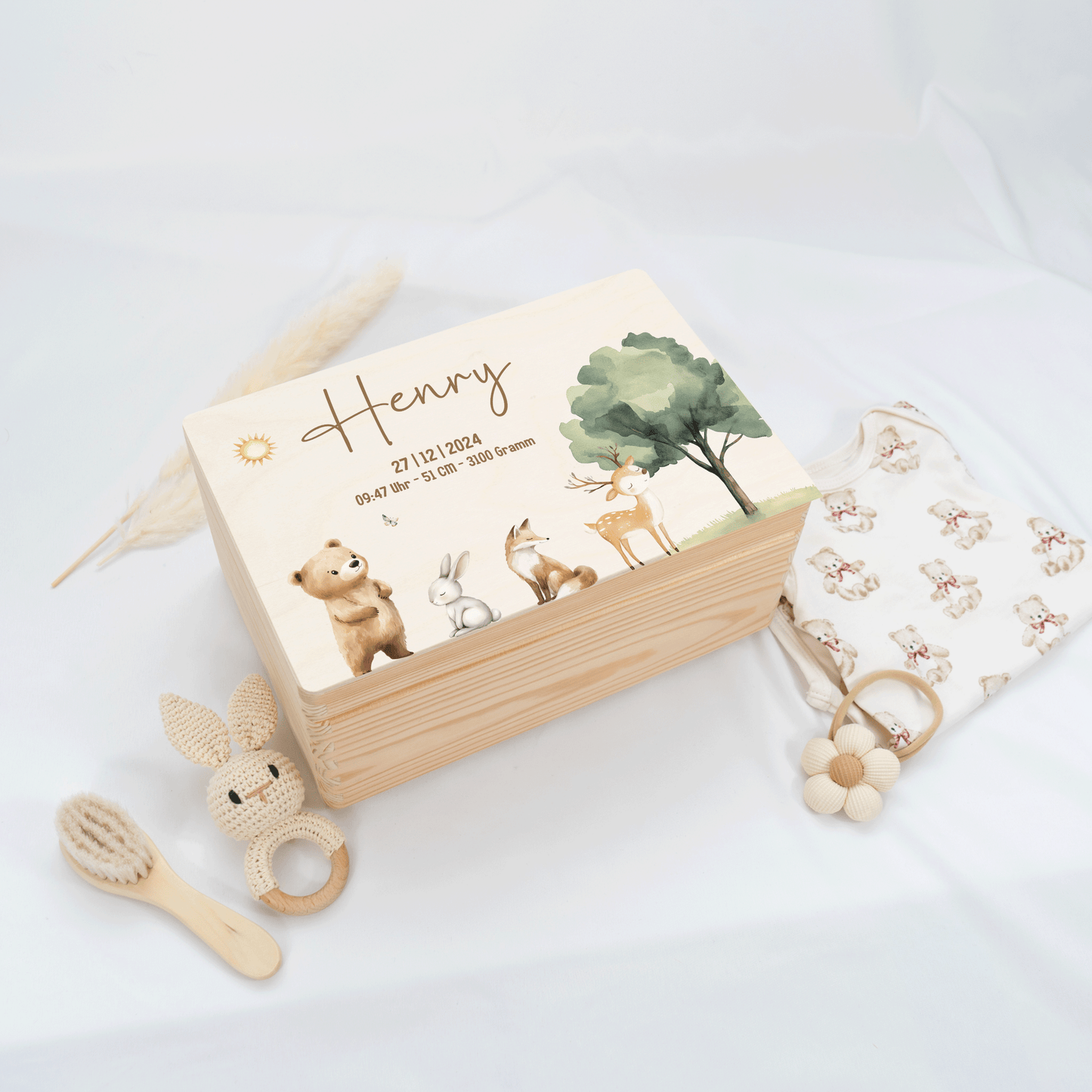 Personalized Memory Box - Baby Lion