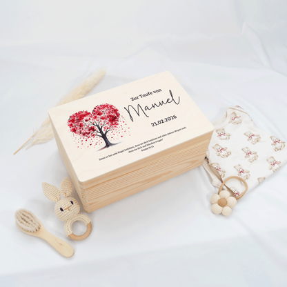 Personalisierte Erinnerungskiste - Herzensbaum