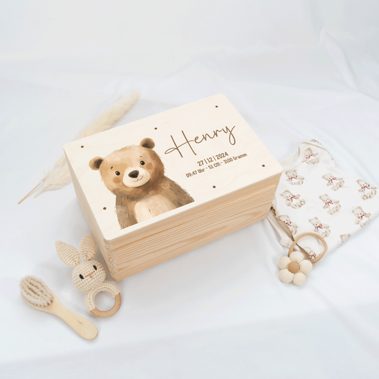 Personalized Memory Box - Baby Lion
