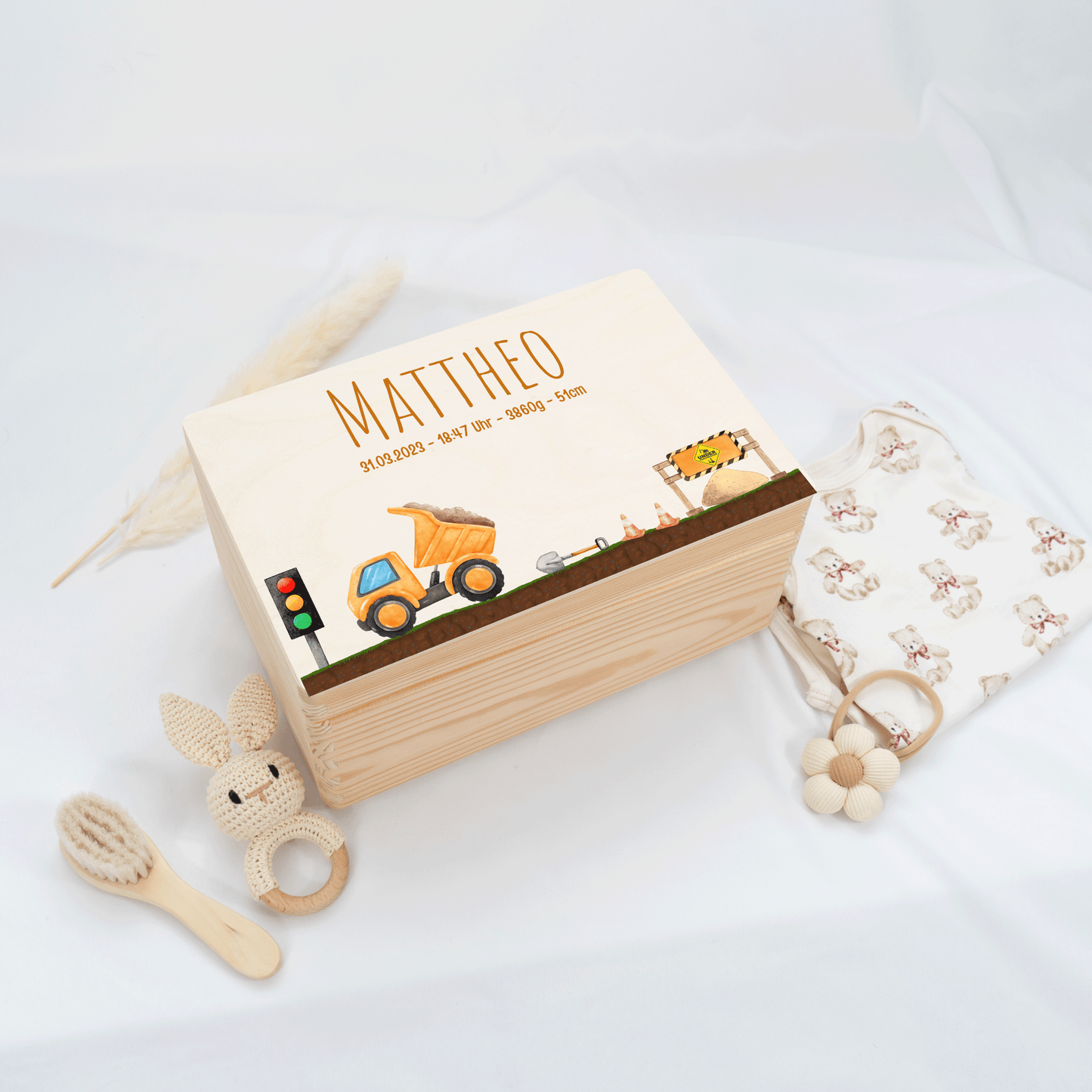 Personalized Memory Box - Baby Lion