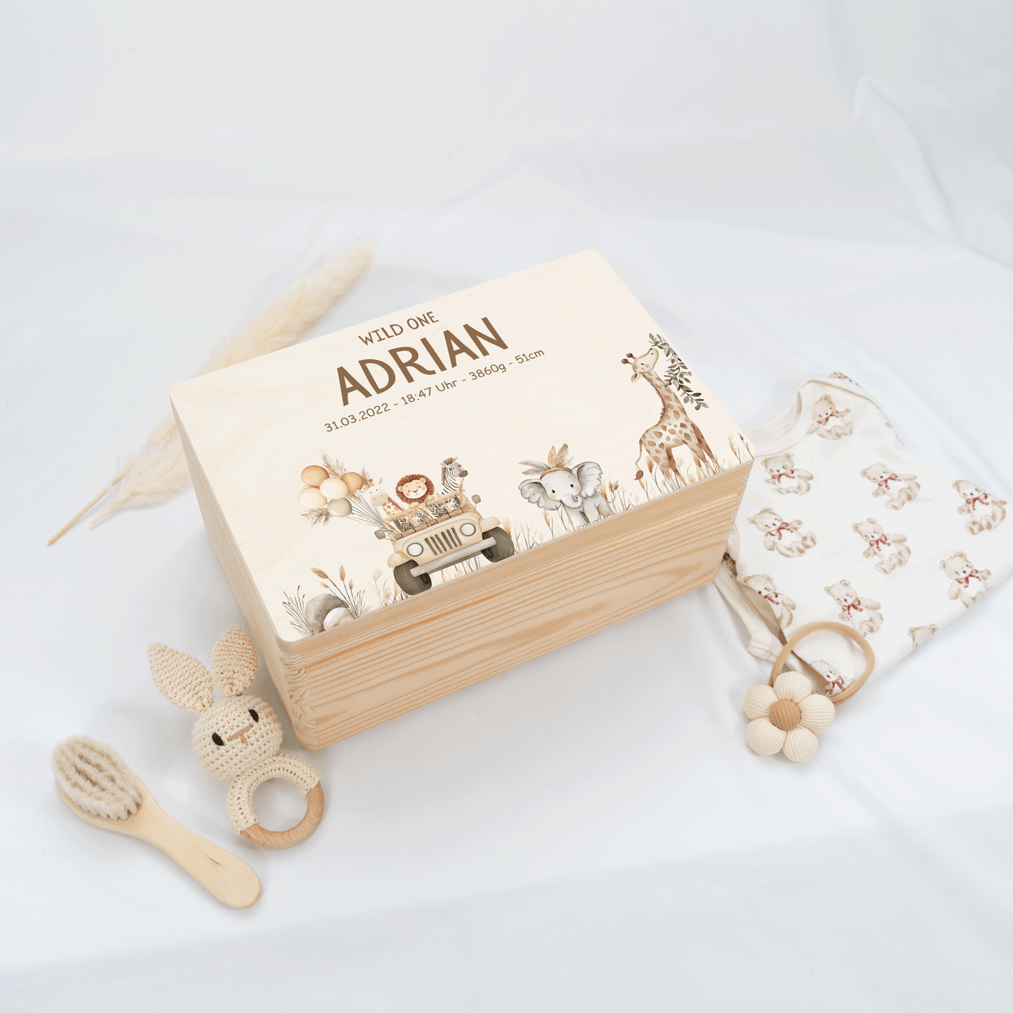 Personalized Memory Box - Baby Lion