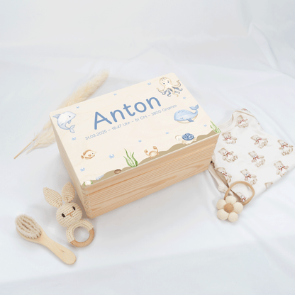 Personalized Memory Box - Baby Lion