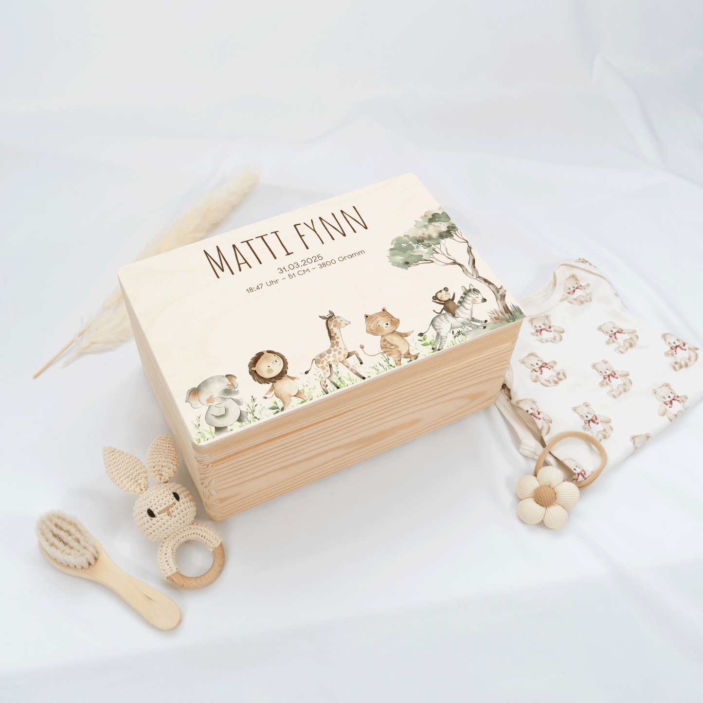 Personalized Memory Box - Baby Lion