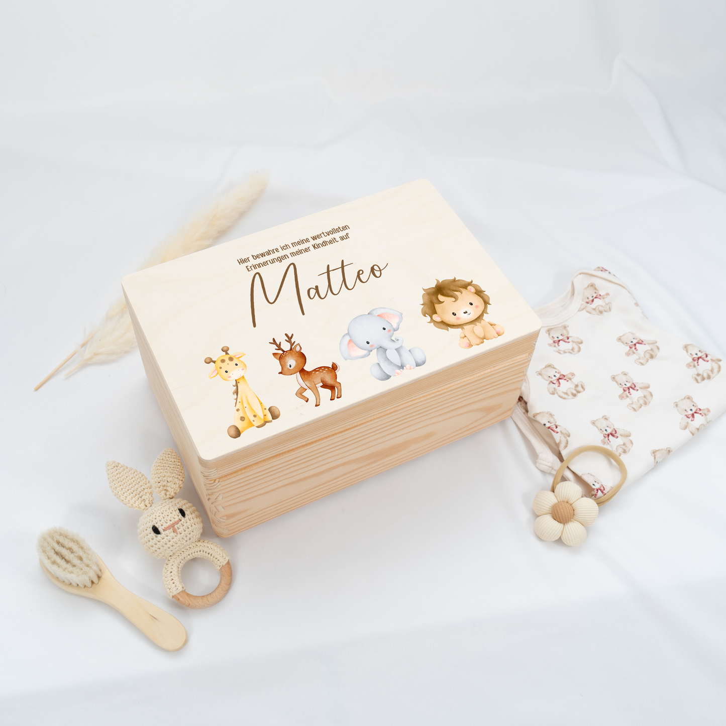 Personalized Memory Box - Baby Lion