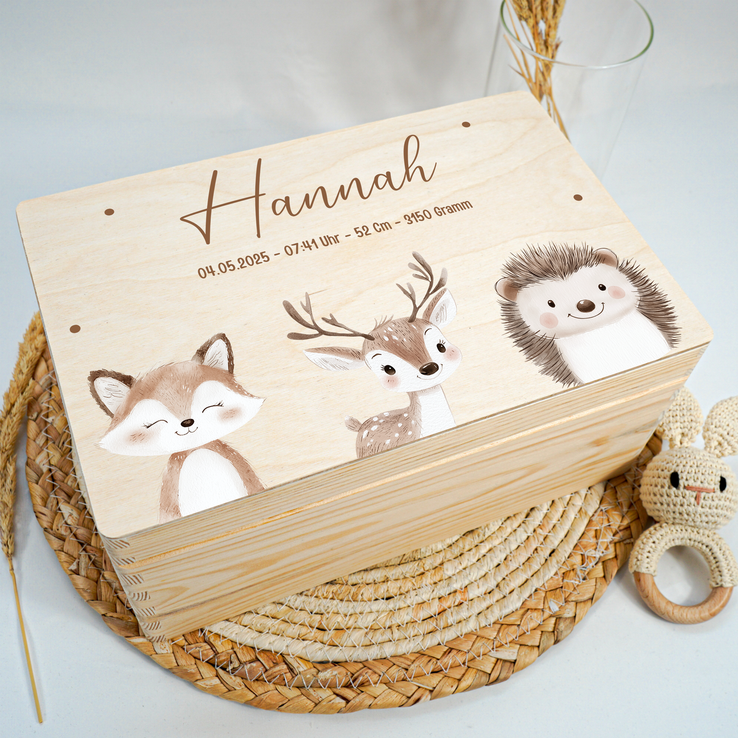 Personalized Memory Box - Baby Lion