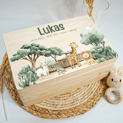 Personalized Memory Box - Baby Lion