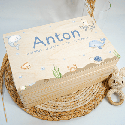 Personalized Memory Box - Baby Lion