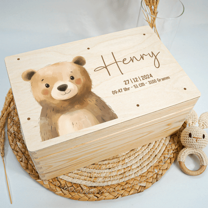 Personalized Memory Box - Baby Lion